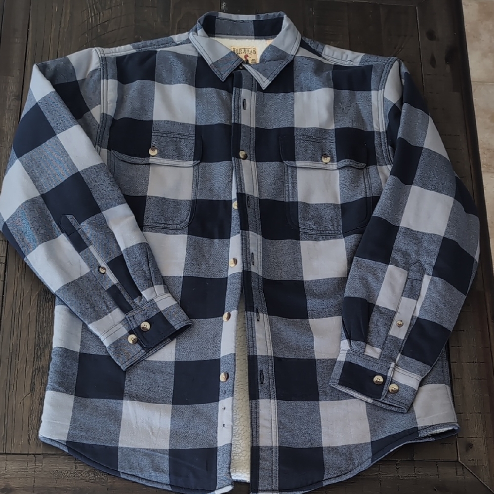 Levi's Black and Gray Checkered Button Down Shirt